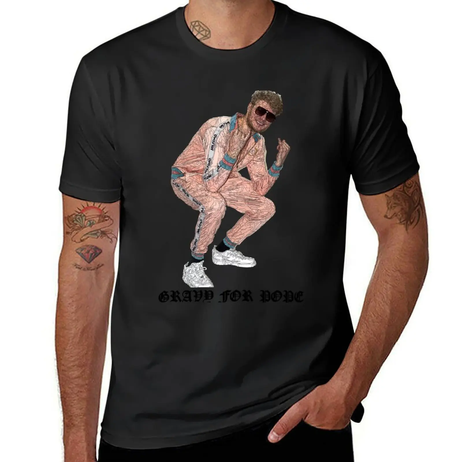 Yung Gravy for Pope T-Shirt heavyweights blanks blacks vintage clothes mens graphic t-shirts hip hop