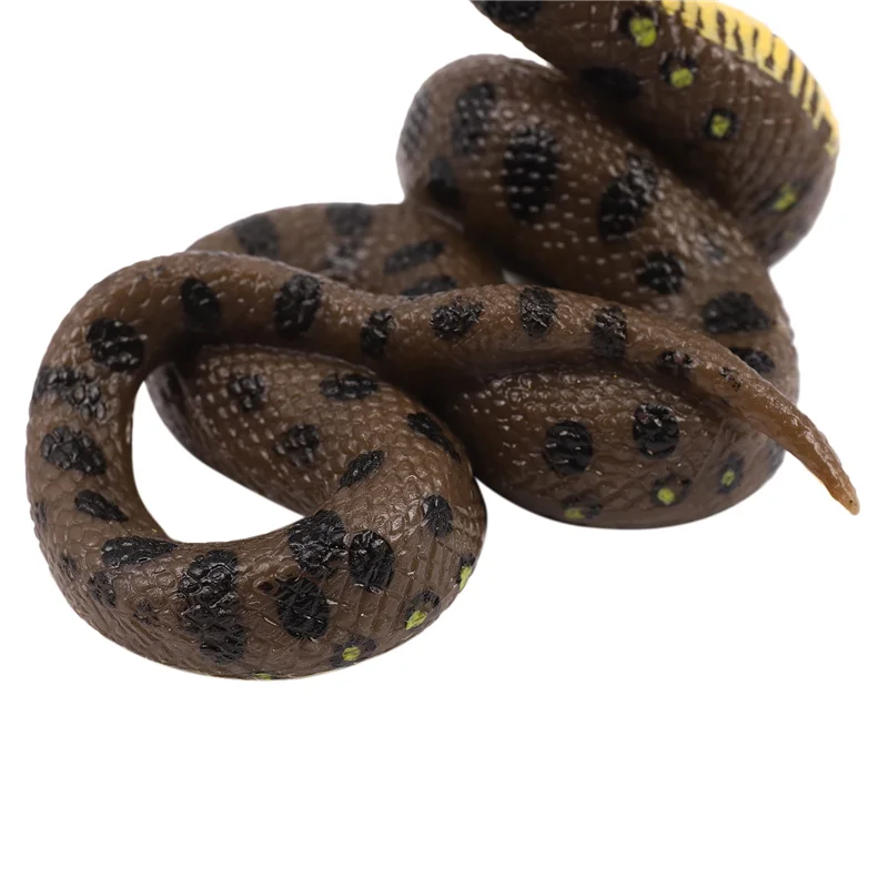 

3X Children's Toy Snake Model Simulation Reptile Giant Python Big Python Wild Animal Snake Model