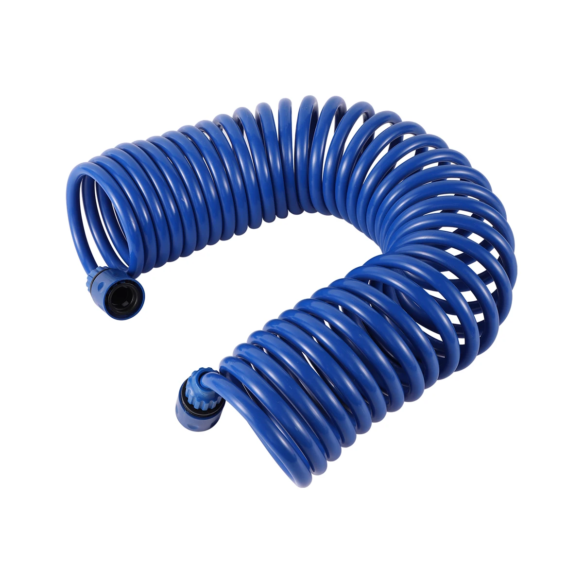 Tube à ressort bleu avec joint, pompe à air pneumatique, compresseur d\'air en spirale, tuyau de lavage de voiture de jardin, conduit de guérison