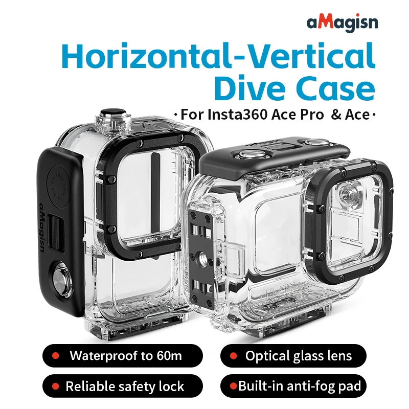 

for Insta360 Ace Pro 60 Meter Diving Water Shell for Insta360 Ace Waterproof Case Accessories