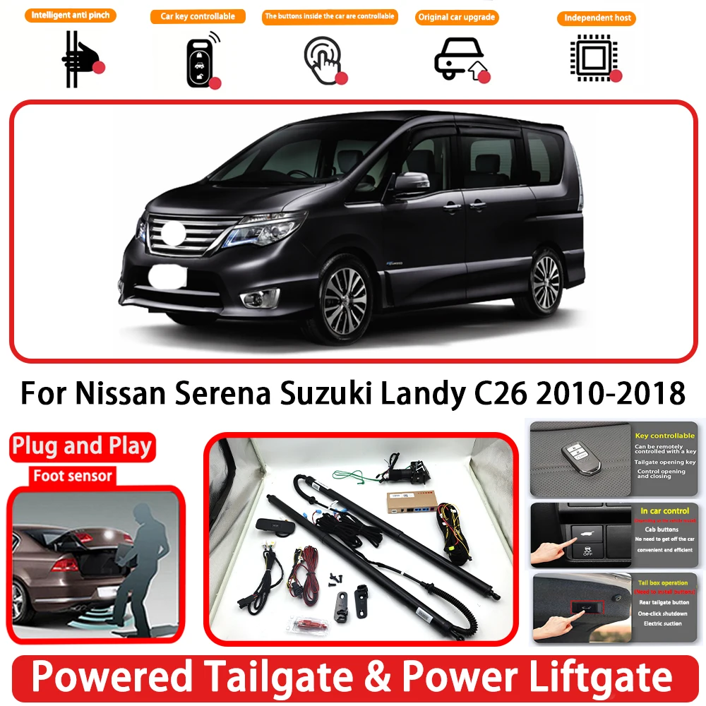 for Nissan Serena Suzuki Landy C26 2010-2018 Plug and Play  Auto Powered Tailgate Power Liftgate Rear Trunk Opener System
