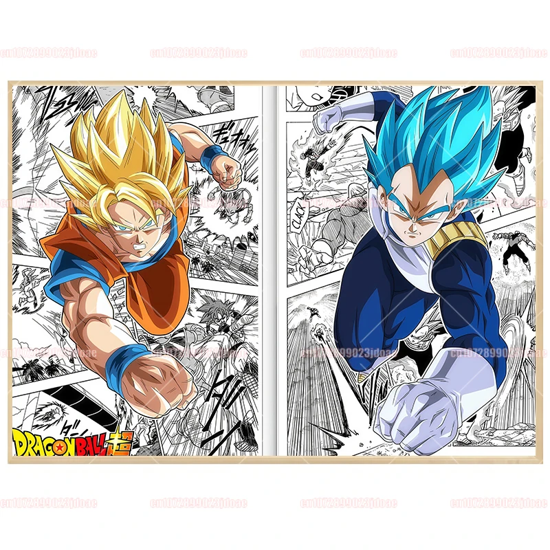 Anime Dragon Ball Z Goku Vegeta Gohan HD cartel decoración de pared pintura innovación creativa dormitorio gimnasio arte Decoración