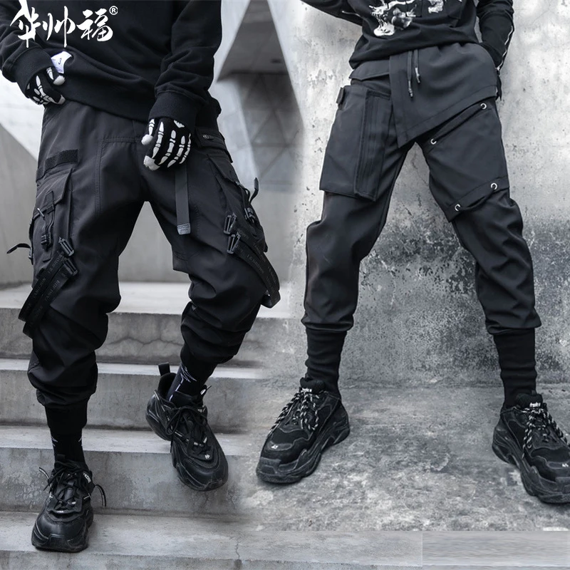 

Свободная мужская рабочая одежда, брюки, тактические многокарманные длинные брюки в стиле хип-хоп для уличных танцев, функциональные повседневные брюки