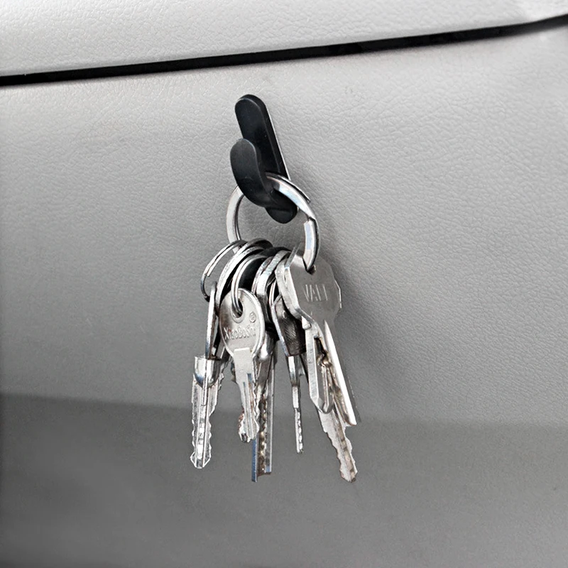 2Pcs Fashion Universal Car Auto Vehicle Holder Hook Hanger Fixer Organizer Clamps Interior 3M Adhensive Tools Car Accessories