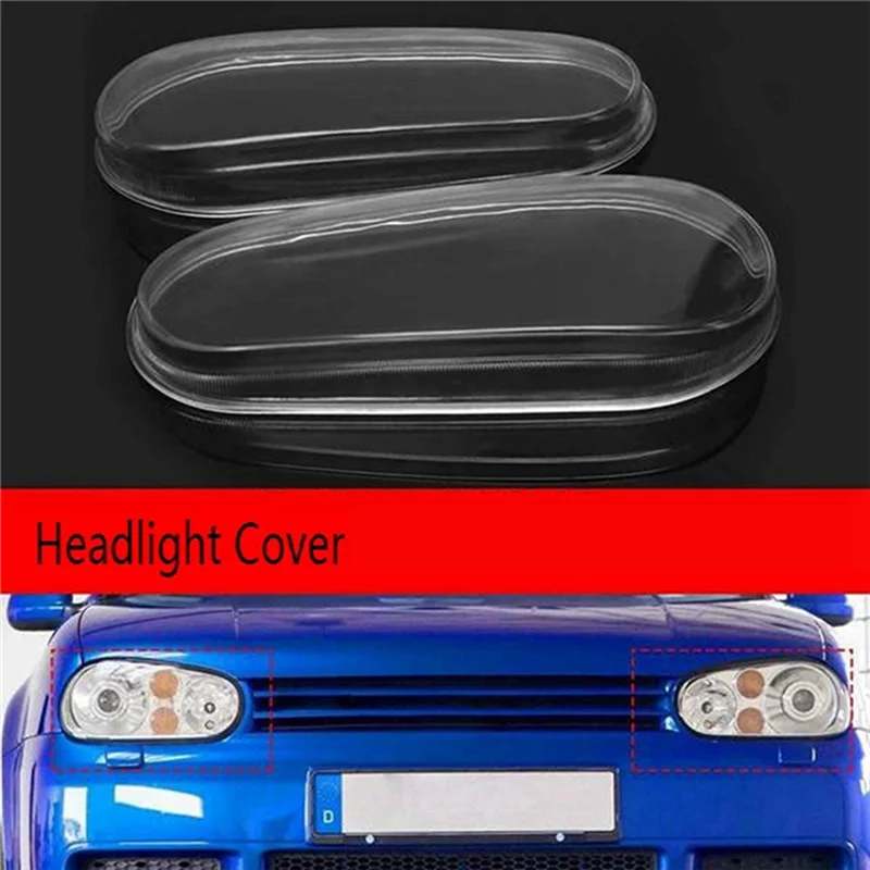 

1Pair Headlight Lampshade Transparent Shell Accessories For VW Golf MK4 R32 1999-2005 Head Light Lamp Housing Lens Protection