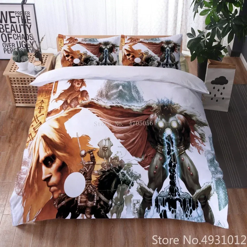 Avengers Hero The Thor Baby Boys Bedding Set for Children Double Size Bedroom Decoration Quilt Duvet Covers 3pcs Home Textile