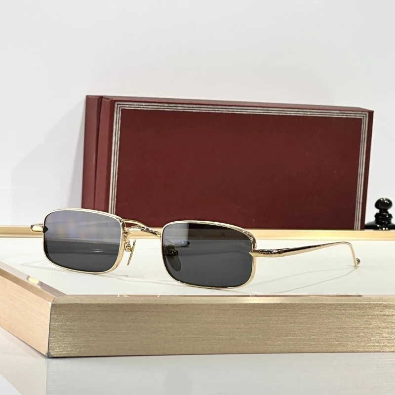 DULK Sunglasses Women Samll Lense Design Rectangle Alloy Glasses for Sun Luxury Brand Eyewear Outoor Fashion Street Glass