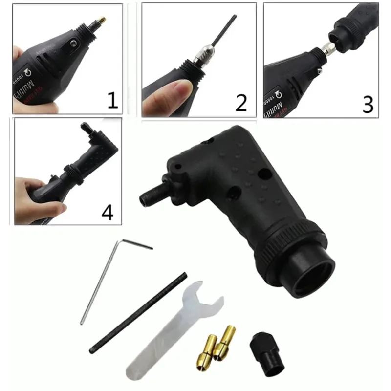 Right Angle Converter Attachment for Dremel Tool Accessories Rotary Tools Fit Original 4000 3000 8200 275 Electric Grinder Kit
