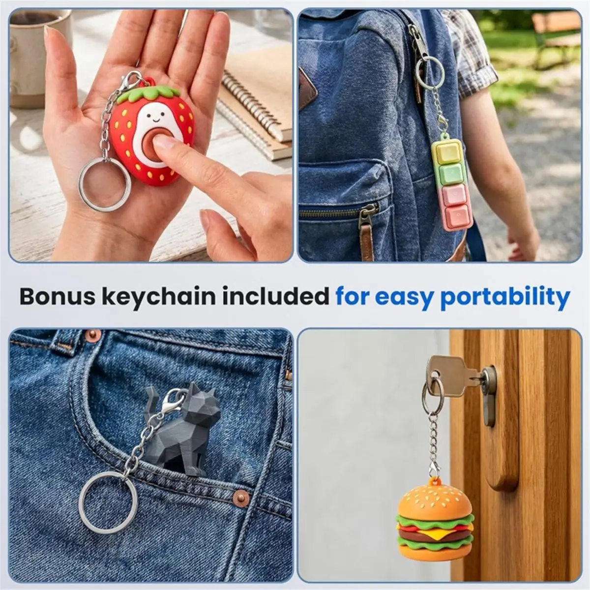 36 Keyboard Clickers for 3D Prints, Strong Tactile Bump, 3-Pin Mechanical Keyboard Switches Extra 10PCS Metal Keychain