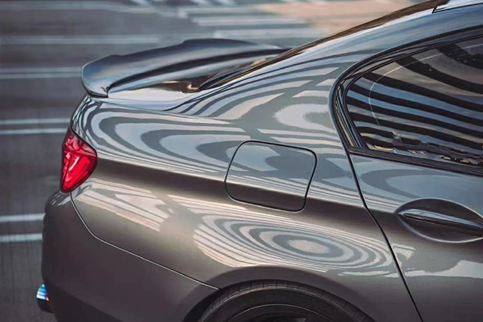 

Для BMW F10 F18 5 серии 530i 535i 550i M5 2011-2017 4-дверный седан, спойлер на крышку багажника в стиле PSM, гоночное спортивное заднее антикрыло/лип-спойлер
