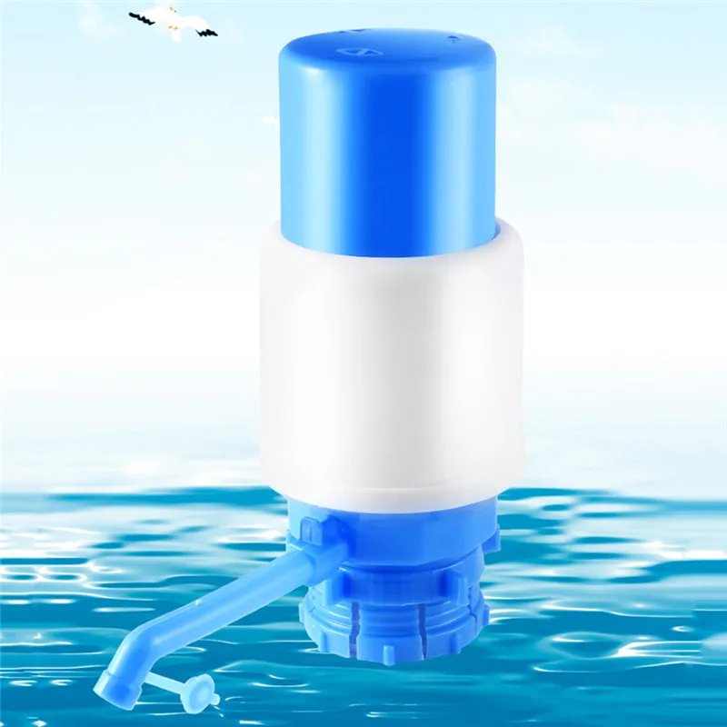 Portable Bottled Drinking Water Hand Press Removable Tube Innovative Vacuum Action Manual Pump Dispenser