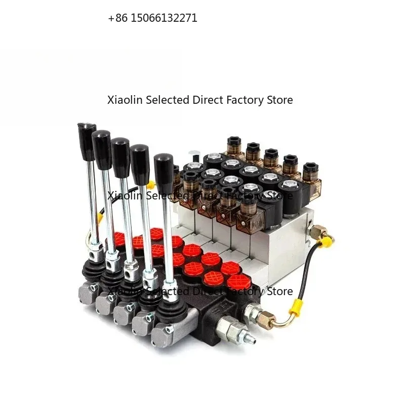 P40 Hydraulic Sectional Directional Control Valve Electro Hydraulic Multi Directional Valve