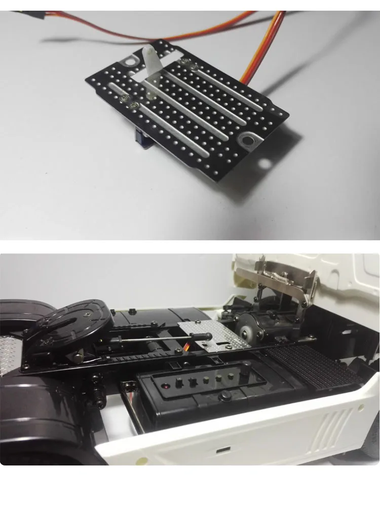 RC 1/14 Modell Schleifplatte Servo-Schleifplatte für Tamiya Hydraulikbagger, Lader, Muldenkipper, für VOLVO Kipper DIY-Teile – Detail 3