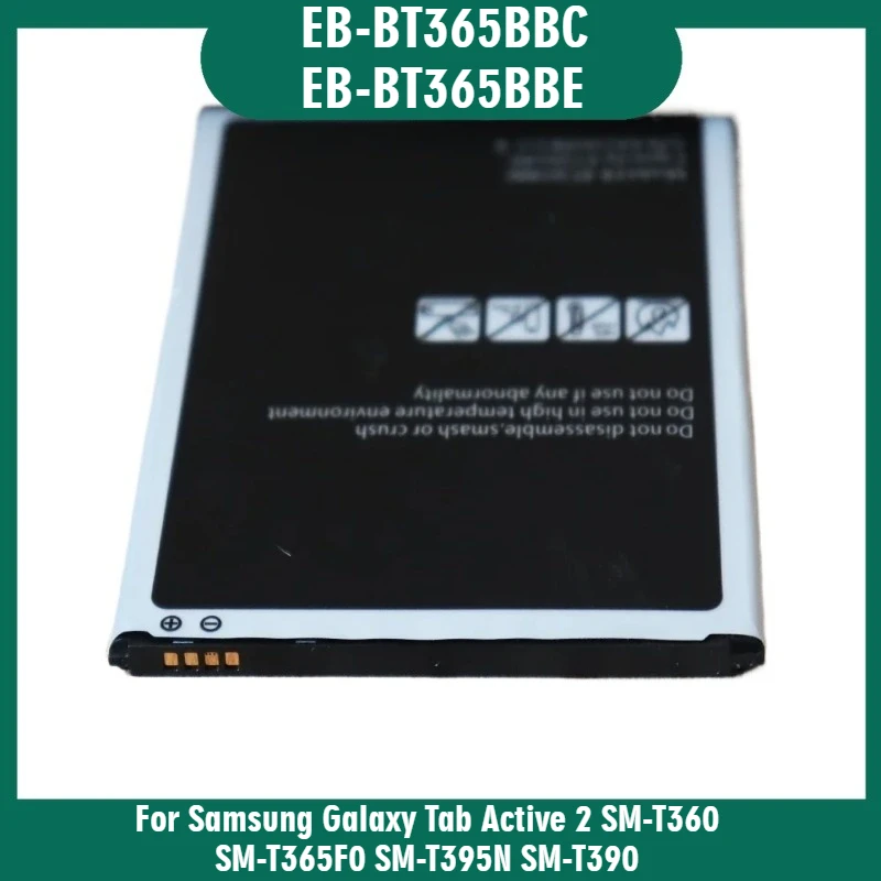 

New Replacement battery 4450mAh EB-BT365BBC EB-BT365BBE For Samsung Galaxy Tab Active 2 SM-T360 SM-T365F0 SM-T395N SM-T390