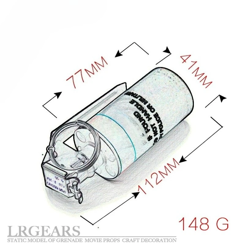 Replica of The MK13 Short Version: Non-functional Static Training Model Toy and Teaching Aid Storage Jar
