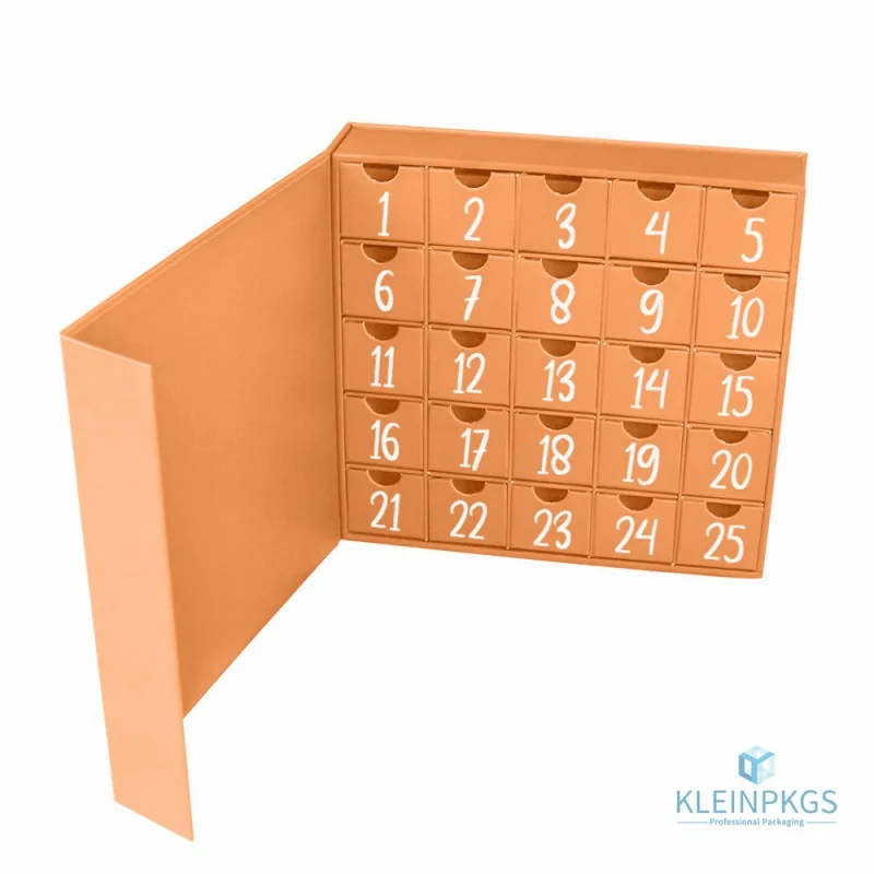 Kunden spezifische product tempty magnet 12 tage benutzer definierte ramadan advent kalender überraschung geschenk schokoladen verpackungs boxen für cosm