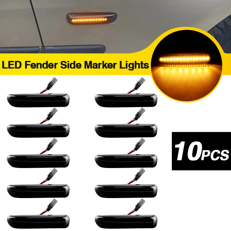 10個入り-サイドマーカーフェンダーインジケーターランプリピーターライト-bmw-e46-3シリーズ-2ドアクーペ-コンバーチブル（m3を除く）1999-2001-2002-2003年式用