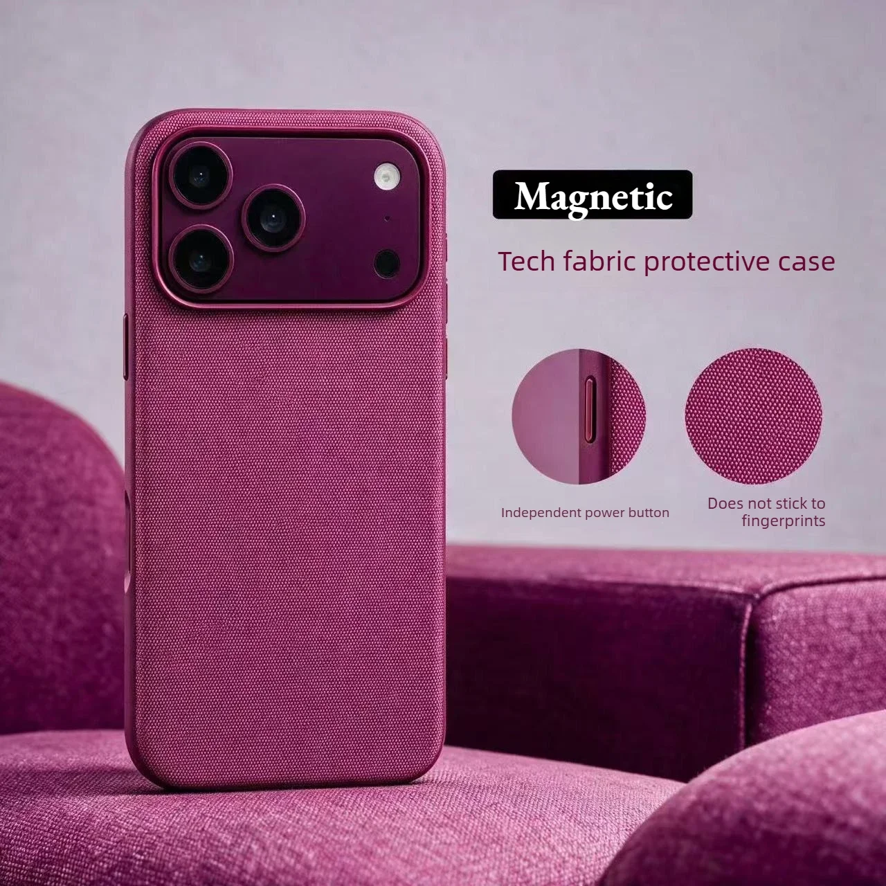 Luxury Tech Woven for Magsafe Magnetic Case for Iphone 18 17 16 15 Plus 14 13 12 11 18 Pro Max TechWoven Wireless Charging Cover
