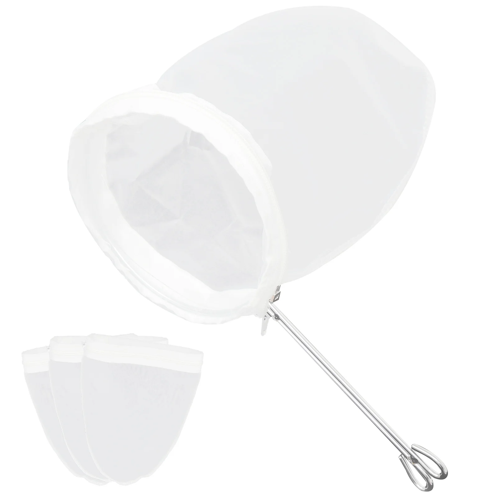 

1 set Milk Tea Filter Bag Coffee Tea Leaf Filter Fine Mesh Reusable Portable Small Sized Cotton Pouch for Loose Coffee