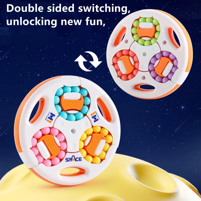 マジックビーン インテリジェンス ジャイロ 指先回転おもちゃ - ストレス解消 楽しいプロフェッショナルなスムーズな指先パズルゲーム 子供向け