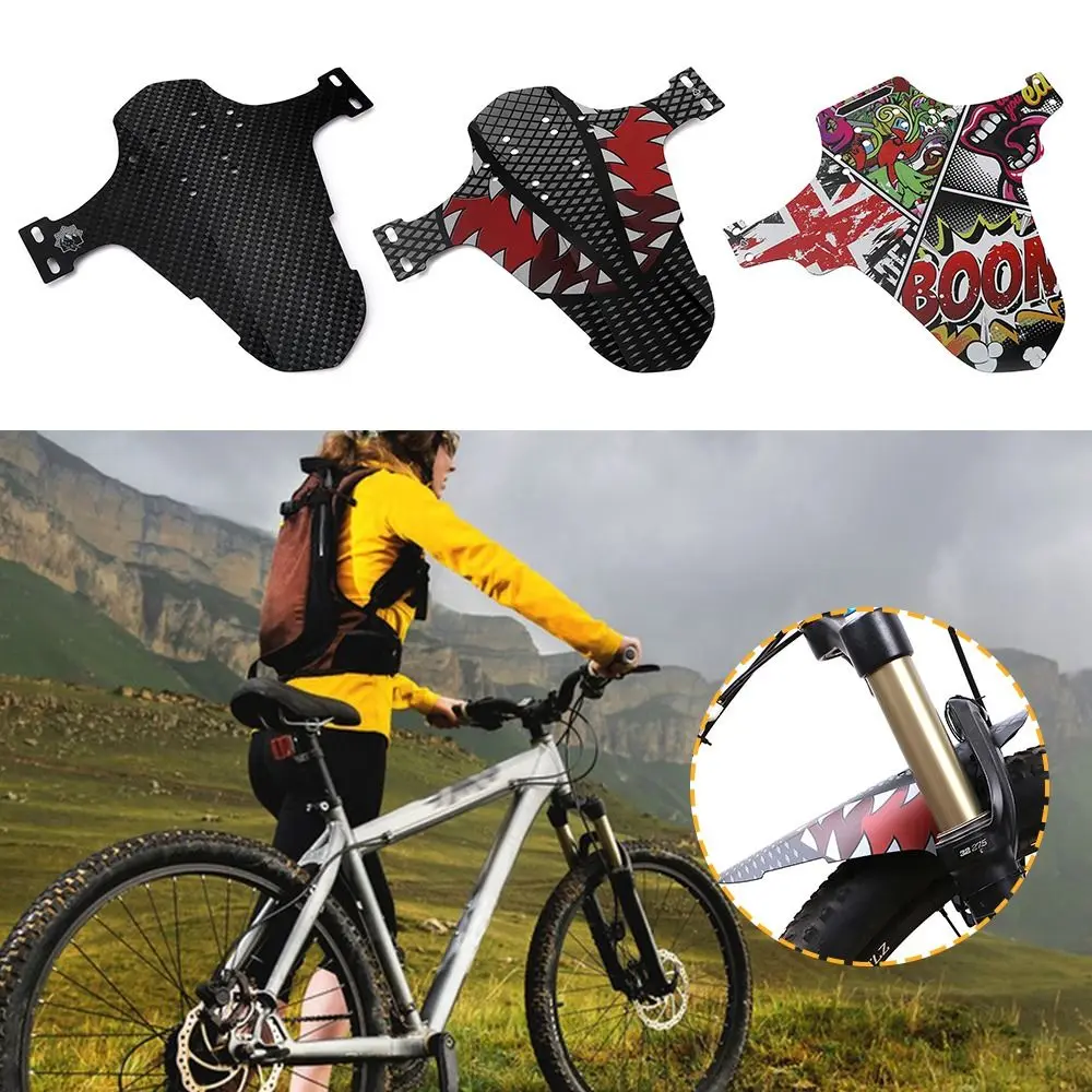 Portable Bike Fenders Front Rear Mudguard Cycling Accessories Mud Guard Wings Road Bicycle Parts Easy Fixation Printed Pattern