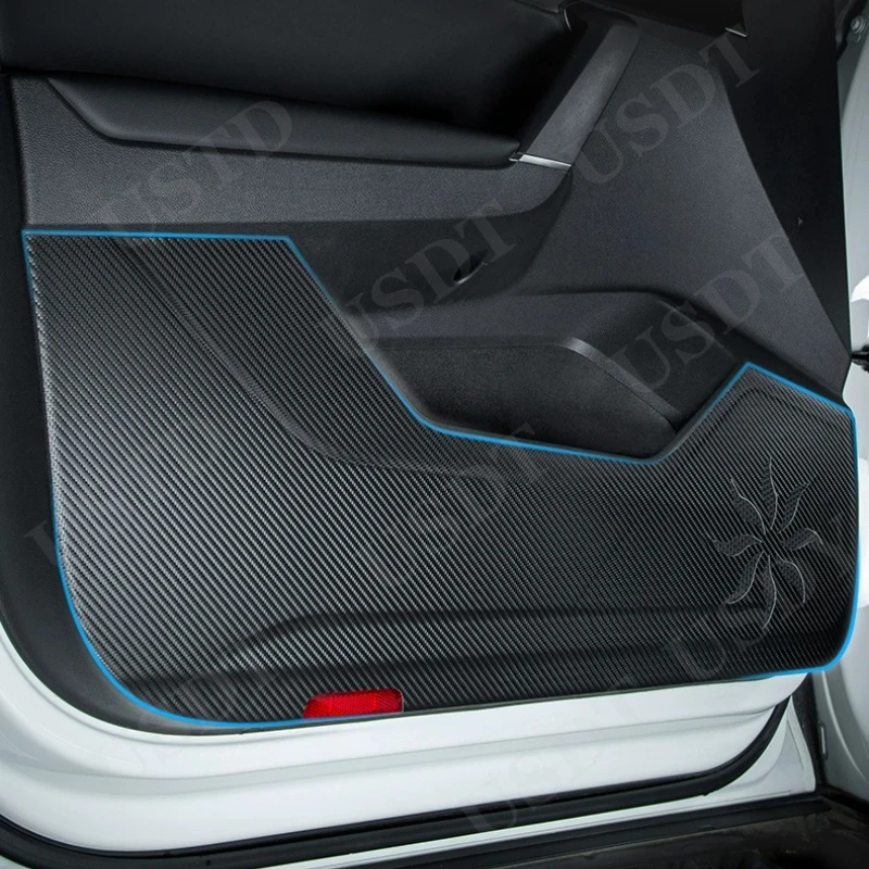 

Для Hongqi HS3 2025 PHEV 4 шт. дверь автомобиля защита от ударов панель кожаные двери антигрязная отделка
