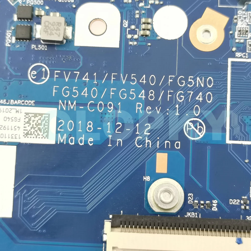 Placa base para ordenador portátil NM-C091 para LENOVO IdeaPad L340-15IWL L340-17IWL, placa base i3-8145U i5-8250U 5B20S41685 DDR4 completamente probada