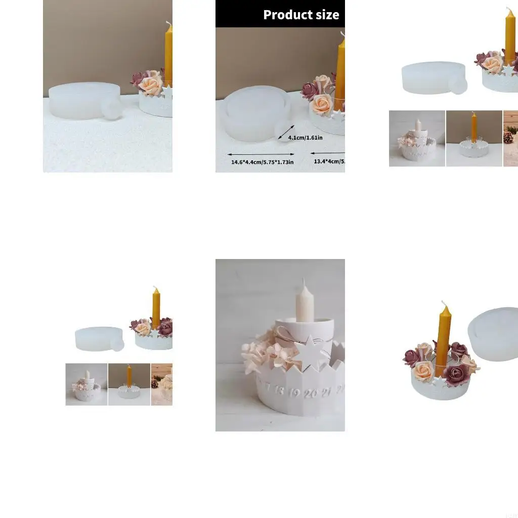 

Многоцелевой художественный календарь, набор форм для свечей, изготовленный из прочной силиконовой формы, аксессуар для дома,