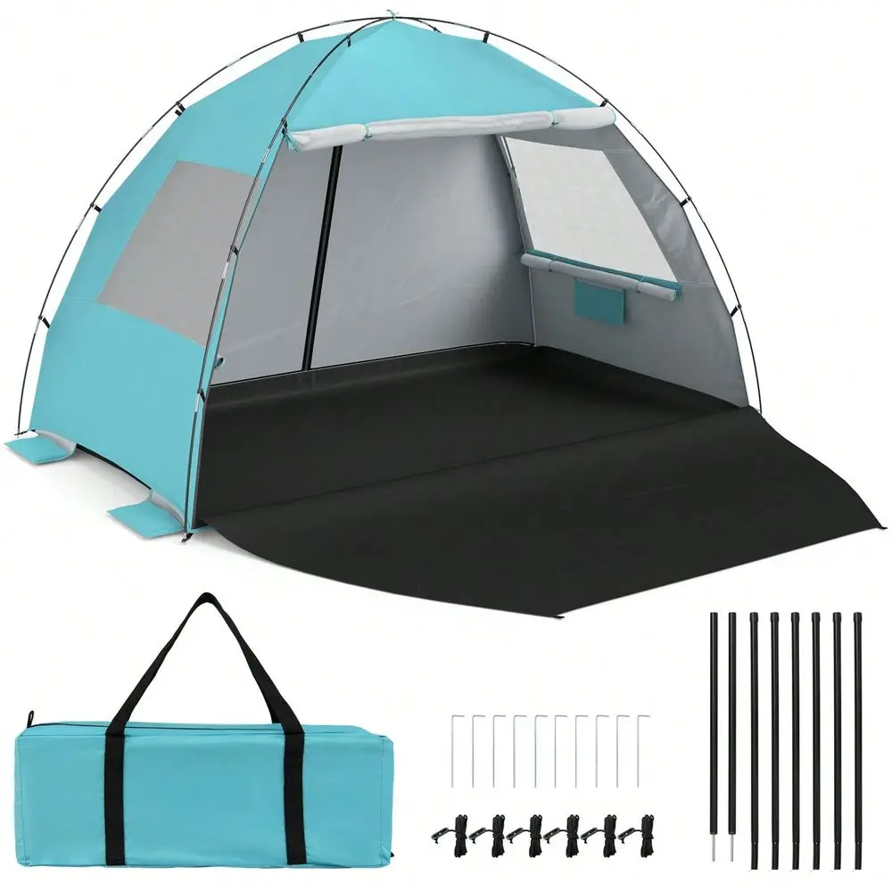 Tent Sun Shelter W Canopy PopUp 34 Person Easy Setup Extended Floor