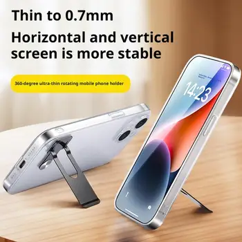 360 Degree Rotating Mobile Phone Tablet Stand With Back Sticker Straight Folding Support…