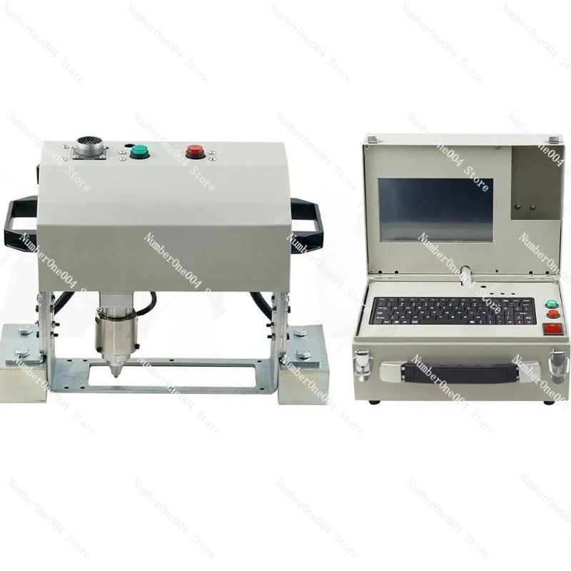 

Electric/Pneumatic Marking Machine VIN Code140x40mm Desktop Touch Screen Nameplate Metal Dot Peen Marking Serial Number Plotter