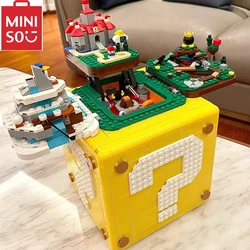 MINISO Disney Movie Game Modular Super Marioed 64 Question Mark Box Model 2064pcs Bricks Kids Toys Gift Set Compatible 71395