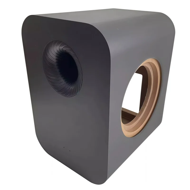 6.5-inch Car/Home Subwoofer Empty Box,Amplifier Board Hole, Active Speaker Wooden Woofer Box,DIY Bass-speaker Housing, 147mm