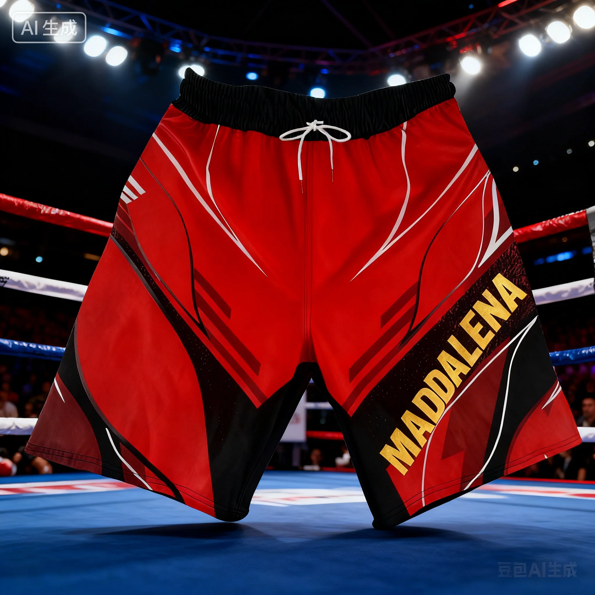 

New Retro DELLA MADDALENA Men's Wrestling and Fighting Shorts Cage Style Octagonal Training Shorts, Oversized and Breathable