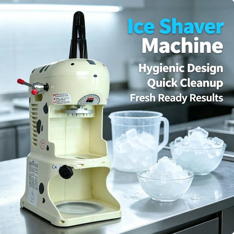 Commercial Ice Crusher Machine Sand Ice Grinding Machine 350W Snowflake Maker Shaver Ice Machine