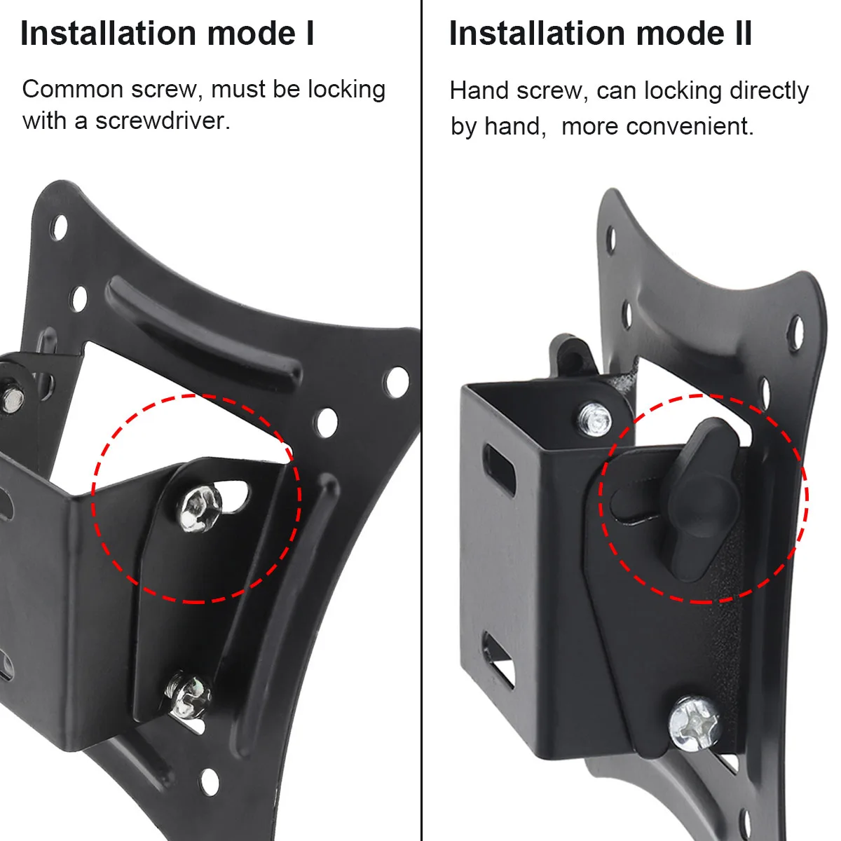 1 Pc Universale TV Montaggio A Parete Staffa Fissa TV A Schermo Piatto Telaio di Supporto 15 ° di Inclinazione Misura per 14-26 pollici Schermi A LED Monitor