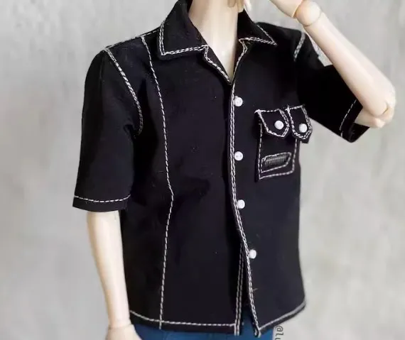 1/6 Collection Soldier BJD Clothes Accessories Handmade Short-sleeved Shirt Jacket Model Toy Fit 12