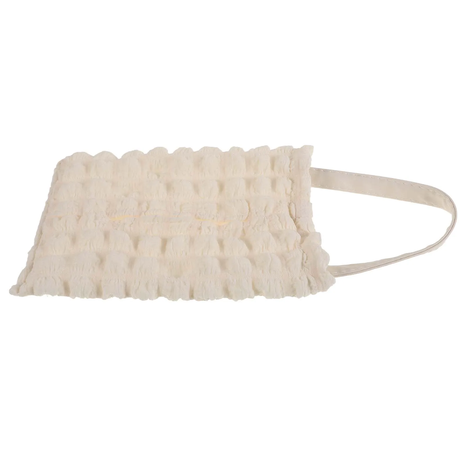 

Car Tissue Box Holder Puff Grid Cute Bear Design Hanging Back Seat Headrest Tissue Dispenser Large Capacity Portable Paper Towel