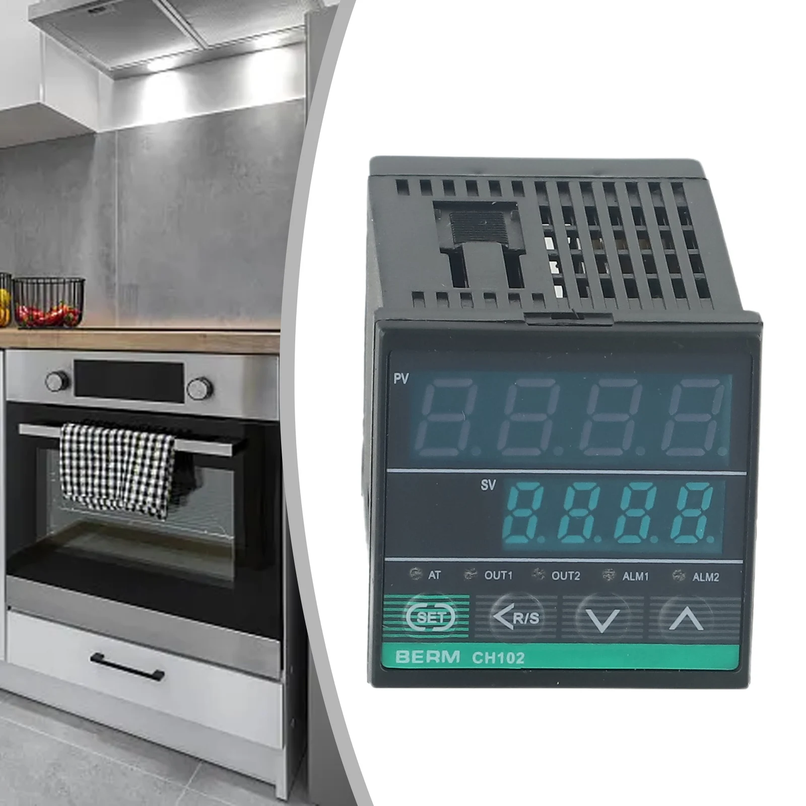 CH102 Thermostat Featuring Dual For SSR Relay Output PID Temperature Control Algorithm and Dual Alarm for Industrial Equipment