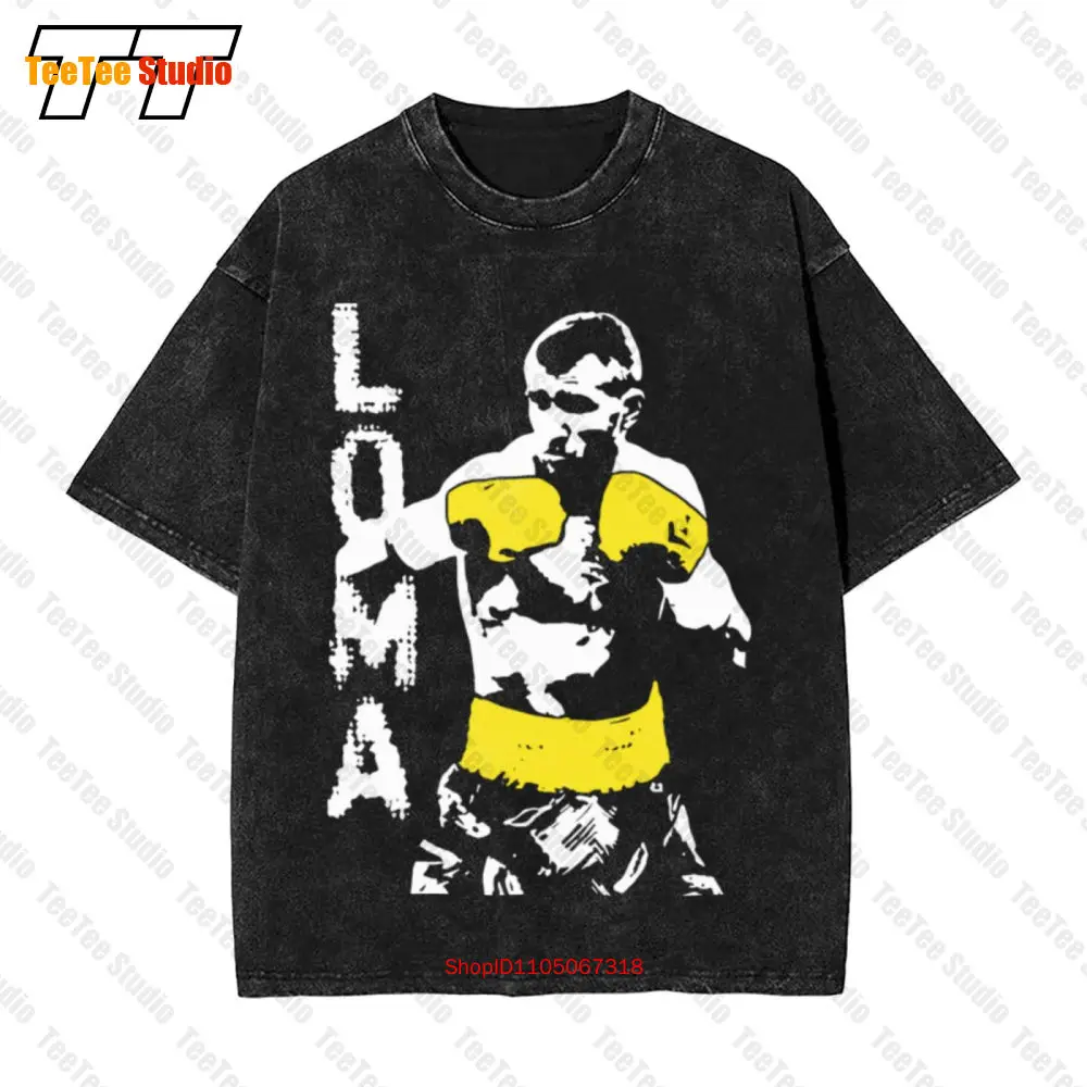 Vasyl Lomachenko Professional Boxer Silhouette Vintage Übergroßes T-Shirt I0LN