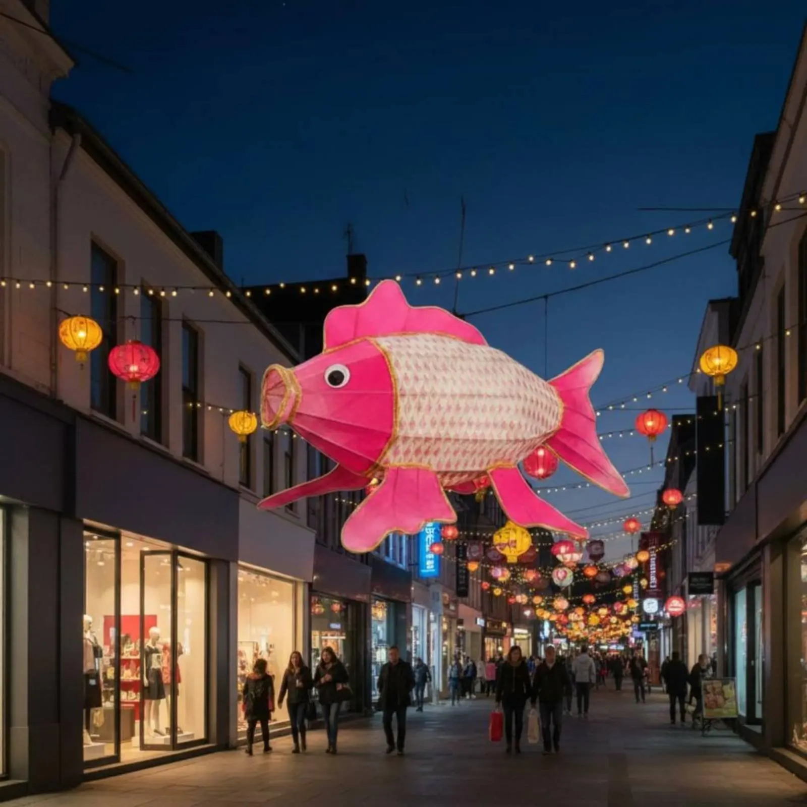 

Chinese Koi Aquatic Creature Shine Waterproof Glowing Ornamental Aquatic Creature Decoration Aquatic Creature Shaped Lantern