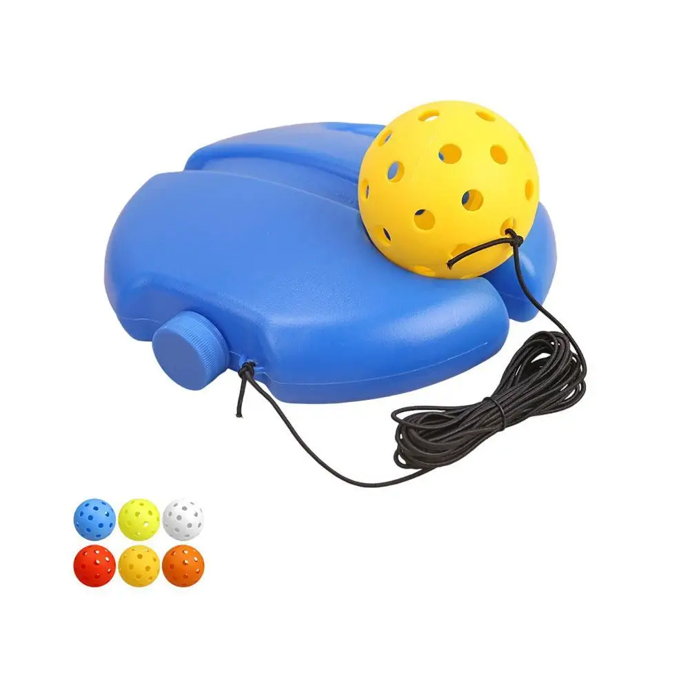 Pickleball-Solo-Trainingsgerät mit Rückprallball, elastischem Seil und stabiler Wasserbefüllbarer Basis für Anfänger zum Üben – Detail 10