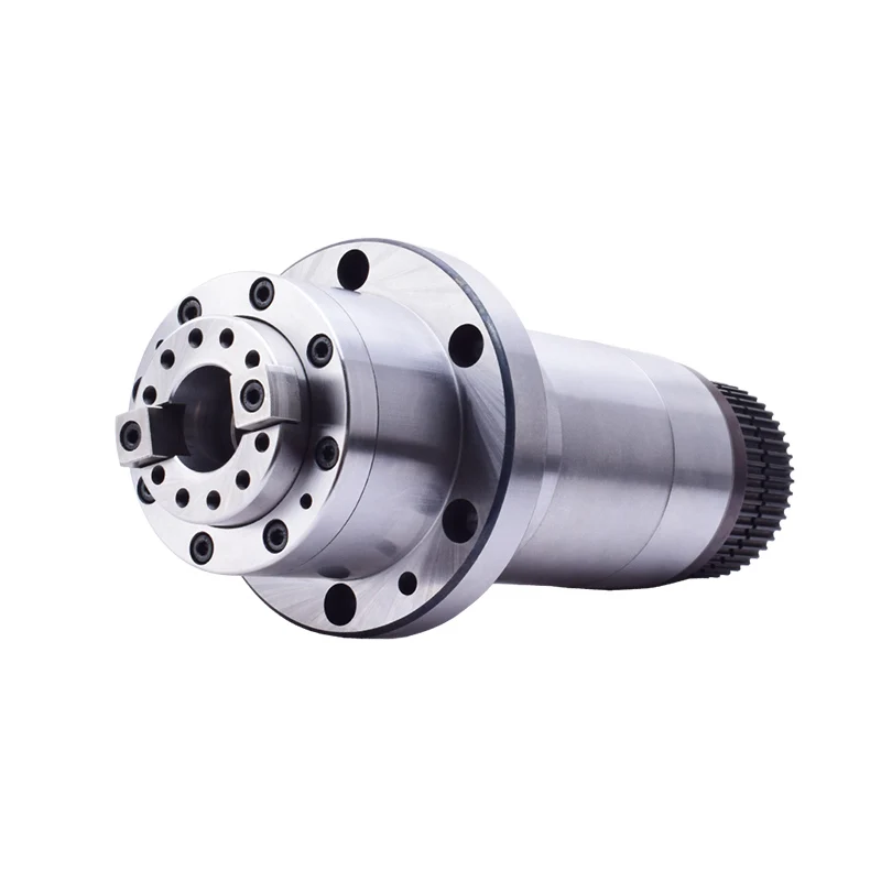 

6000rpm 90mm Self-cooling Belt And Pulley Spindle Shaft Turning Steel Drilling Belt Drive Cnc BT30 Atc Spindle Milling Spindle