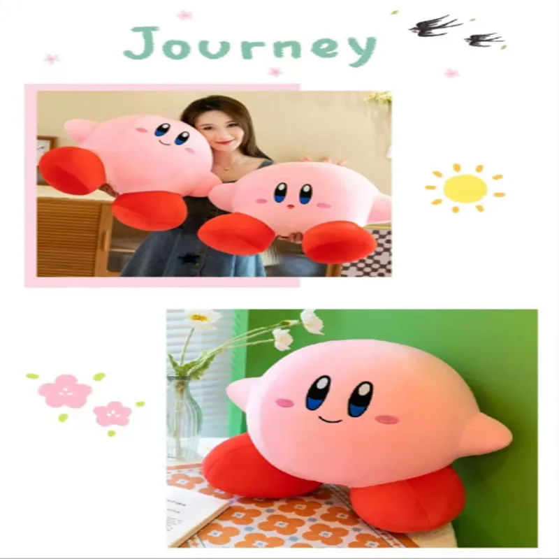 30cm Anime Star Kirbyed Plush Toys Soft Stuffed Animal Doll Fluffy Pink Plush Doll Pillow Room Decor Toys For Children's Gift