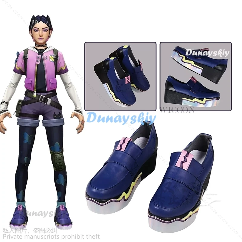 Game VALORANT Clove Cosplay Costume Shoes Wig Role Play Uniform Halloween Carnival Party Christmas Outfit Prop Bag Set Suit Cos