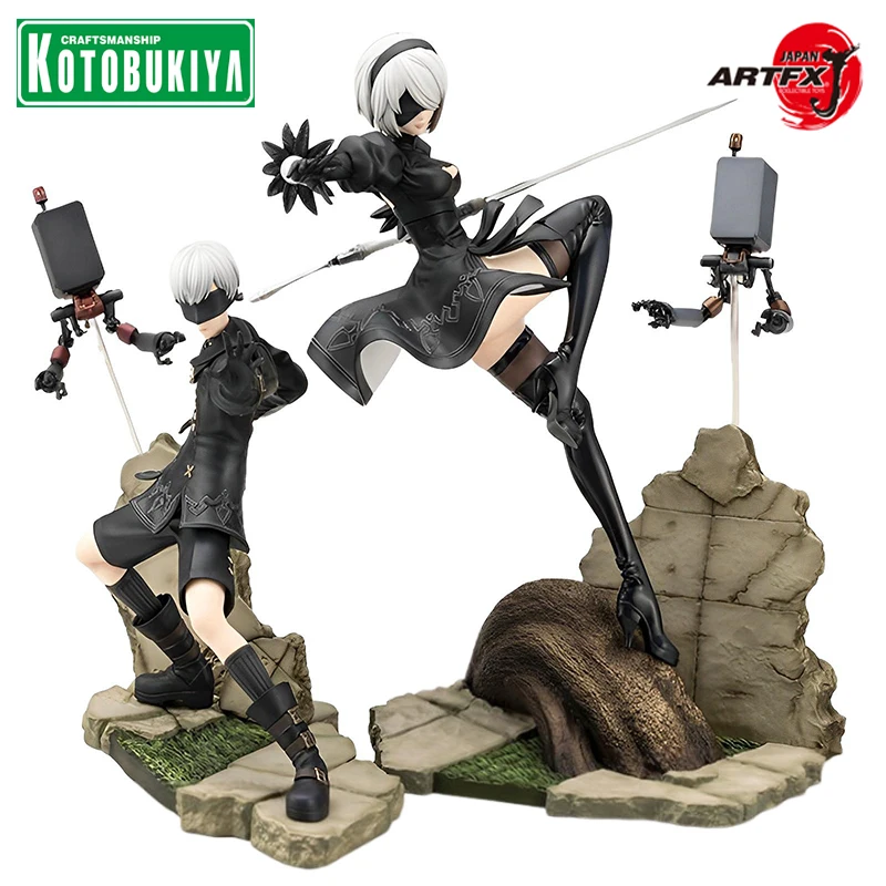 KOTOBUKIYA 1/8 ARTFX J NieR:Automata Ver1.1a Yorha No. 2 Type B YoRHa No. 9 Type S PVC Anime Action Figures Model Collection Toy