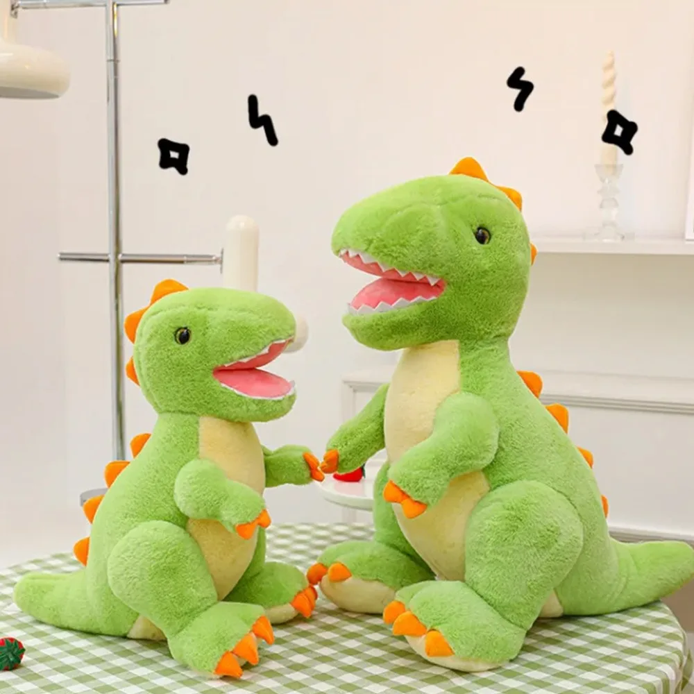 

Динозавр Тираннозавр Рекс, плюшевые игрушки, тряпичная кукла большого размера, плюшевая кукла динозавра, зеленый милый тираннозавр Рекс, мягкие игрушки