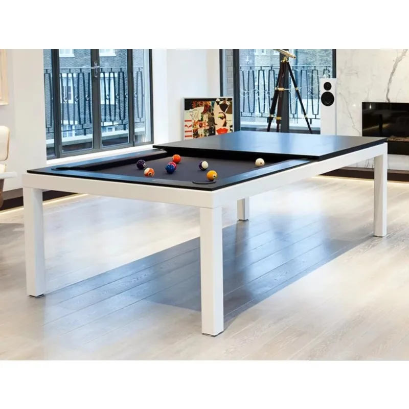 Metal Leg Pool Table 7 '8' 9 '3-in-1 Functional Dining Table and Ping Pong Countertops Pool Table for Sale