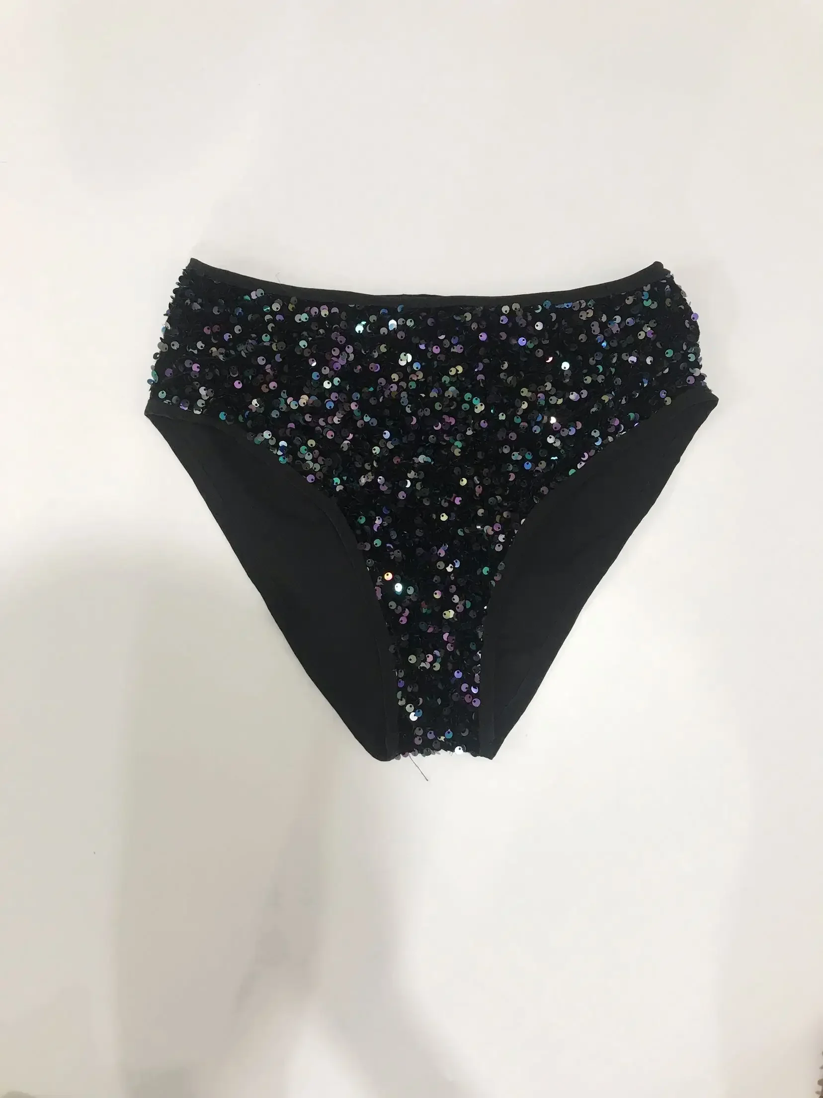 Multi-Color Sequins Mid-Waist Half Breech Shorts Hot Nightclub Bar Women Singer Dancer Team DJ Jazz Dance Stage Costume