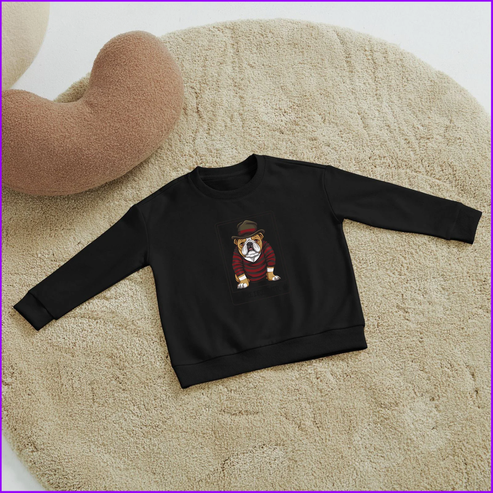 English Bulldog Freddy Kruger The Dreamer Tarot Card Animal Cartoon Halloween Sja1632c  Kids Boys Girls Hoodies Sweatshirts High